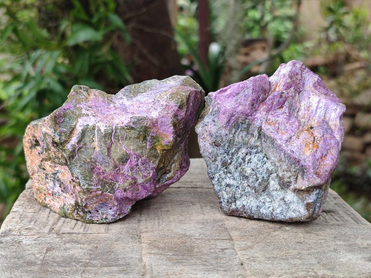 Natural Cobbed Stichtite Specimens x 26 From Barberton, South Africa