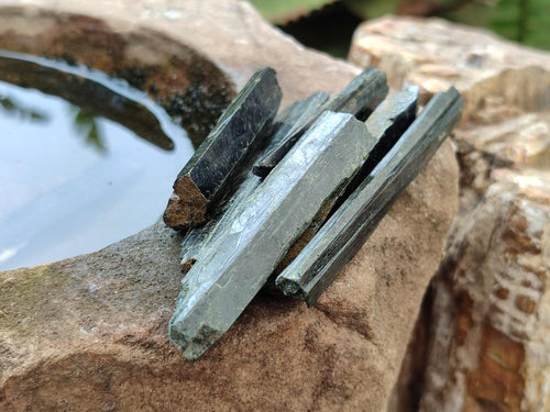 Natural Aegirine Crystals x 70 From Zomba, Malawi