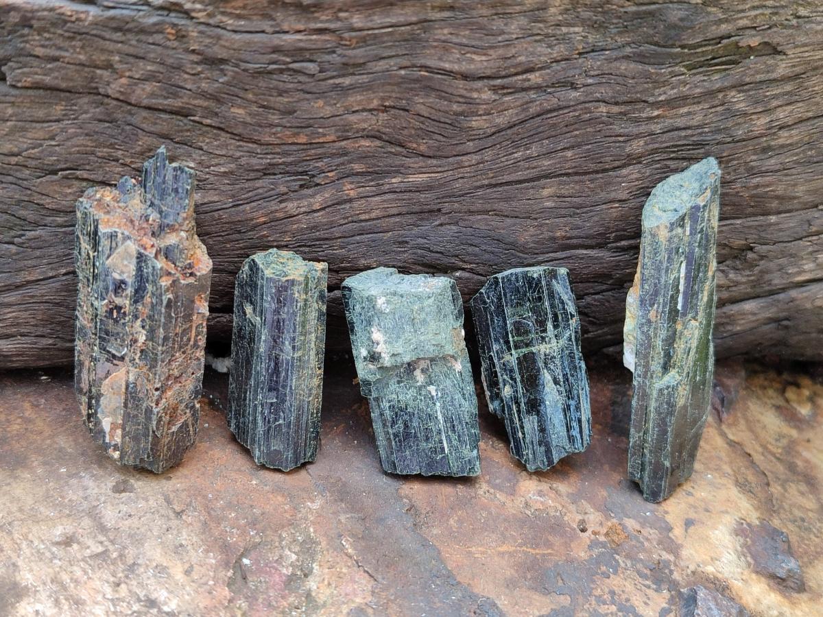 Natural Aegirine Crystals x 70 From Zomba, Malawi