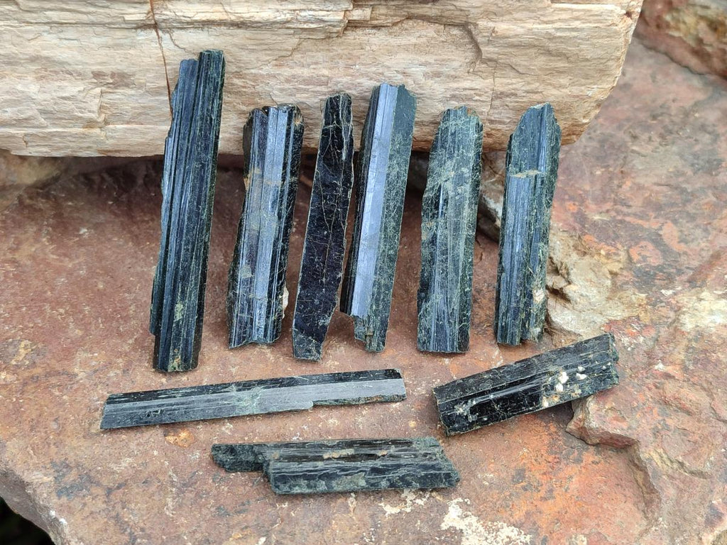 Natural Aegirine Crystals x 70 From Zomba, Malawi