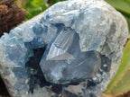 Natural Blue Celestite Specimens x 2 From Sakoany, Madagascar - Toprock Gemstones and Minerals 