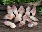 Natural Red Hematoid Quartz Crystals x 12 From Karoi, Zimbabwe