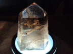 Polished Mix of Wispy Smokey Window Quartz Crystals x 4 From Madagascar