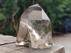 Polished Mix of Wispy Smokey Window Quartz Crystals x 4 From Madagascar