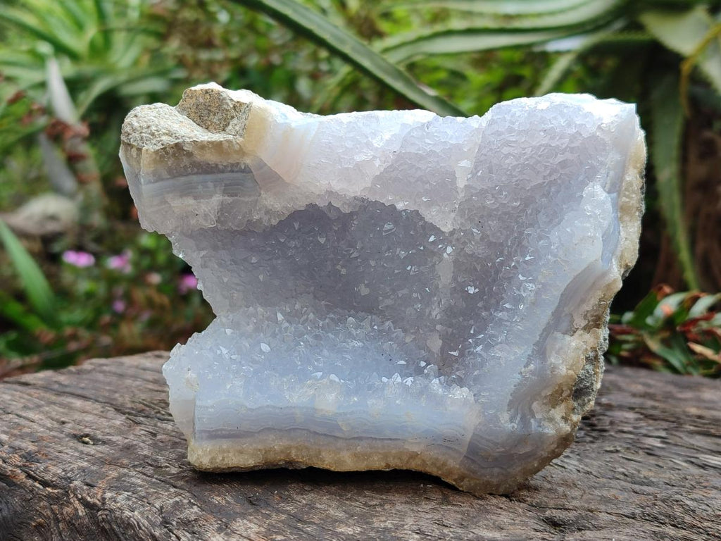 Natural Blue Lace Agate Specimens x 4 From Nsanje, Malawi - Toprock Gemstones and Minerals 