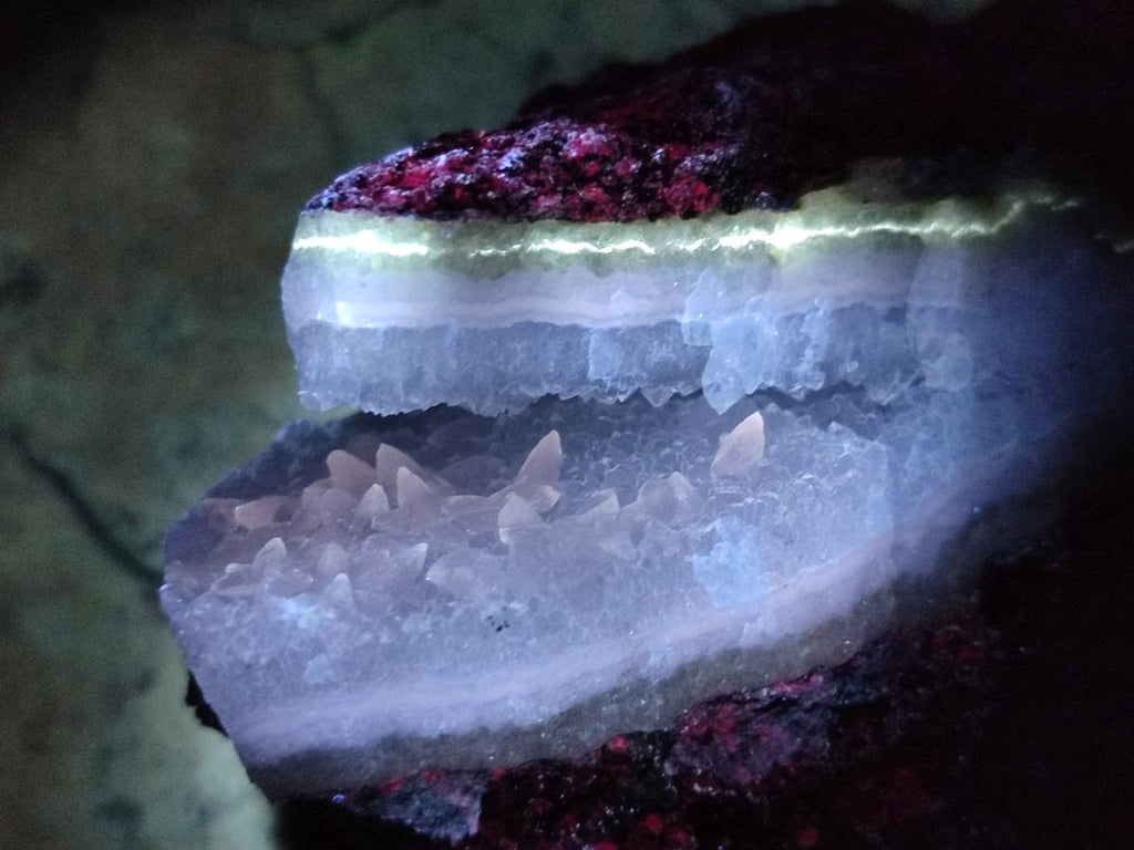 Natural Blue Lace Agate Specimens x 4 From Nsanje, Malawi - Toprock Gemstones and Minerals 