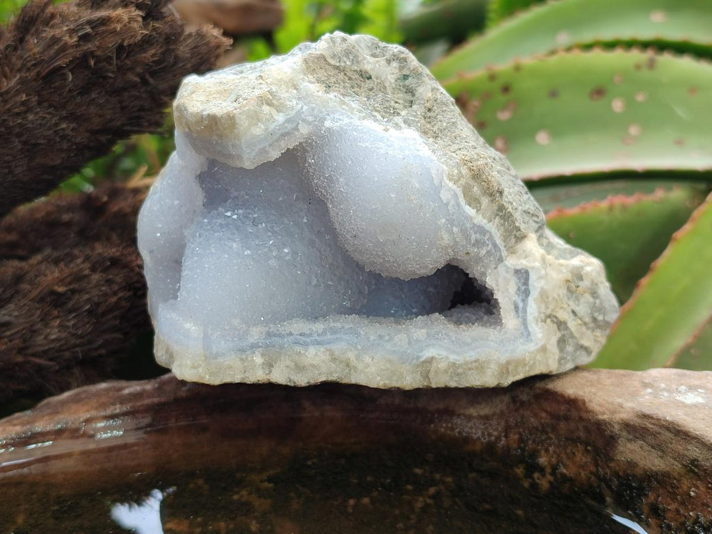 Natural Blue Lace Agate Specimens x 4 From Nsanje, Malawi - Toprock Gemstones and Minerals 
