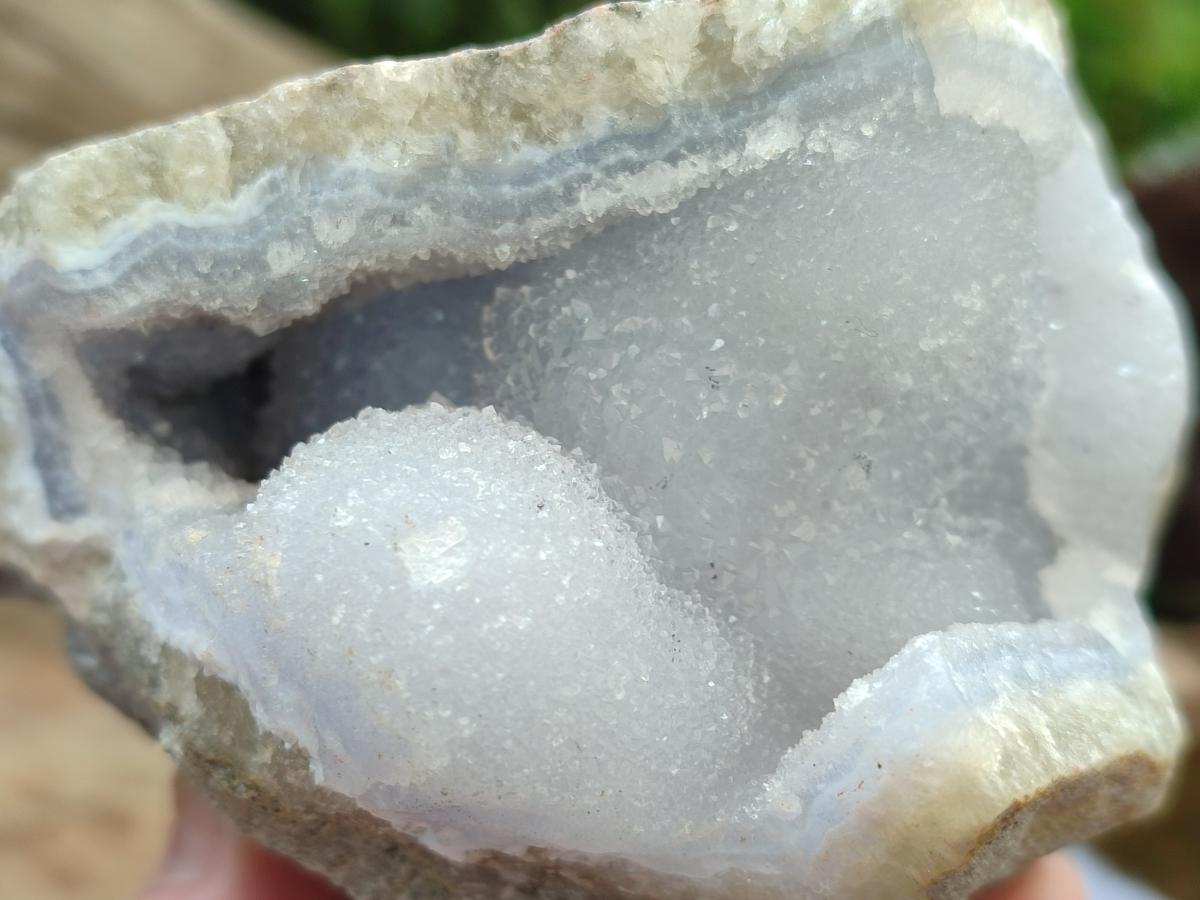 Natural Blue Lace Agate Specimens x 4 From Nsanje, Malawi