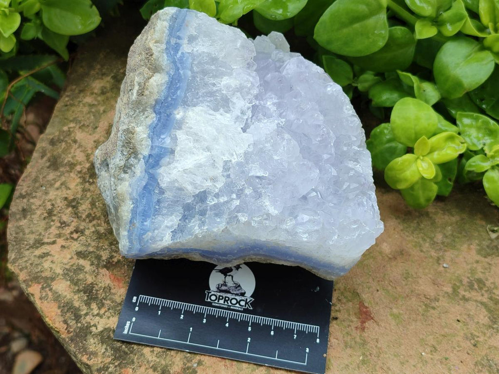 Natural Blue Lace Agate Specimens x 4 From Nsanje, Malawi - Toprock Gemstones and Minerals 