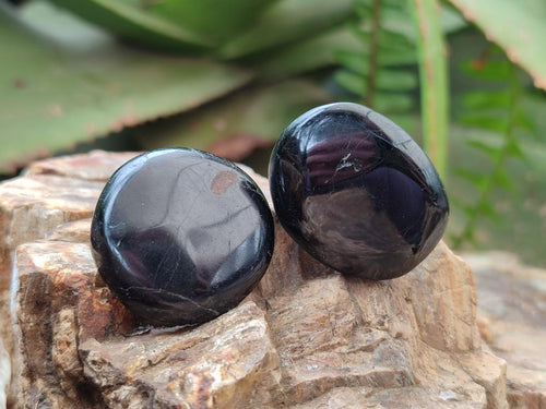 Polished Mini Black Tourmaline Free Forms x 35 From Madagascar - Toprock Gemstones and Minerals 