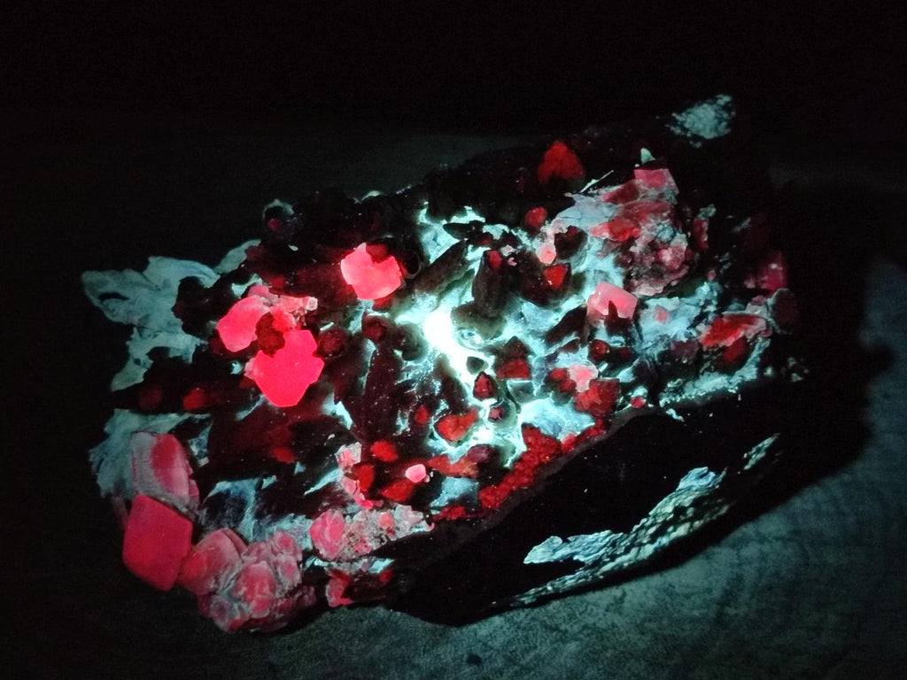 Natural Large Rhombohedral and Spearhead Calcite Specimen with Phosphorus Aragonite x 1 From Albert's Mountain, Lesotho - Toprock Gemstones and Minerals 