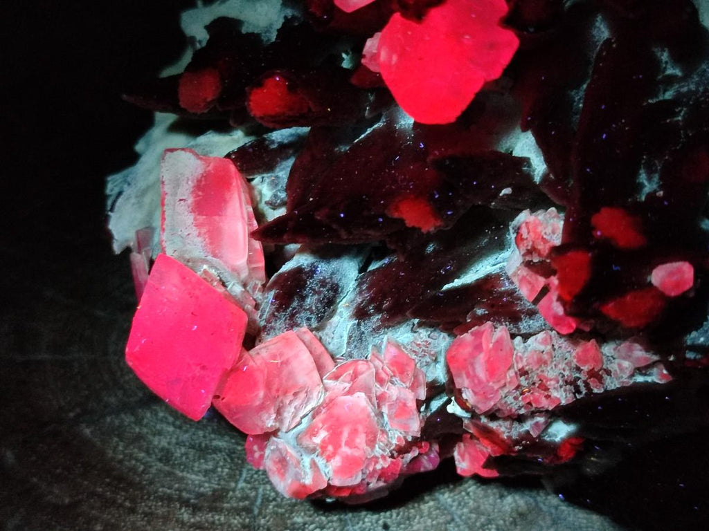 Natural Large Rhombohedral and Spearhead Calcite Specimen with Phosphorus Aragonite x 1 From Albert's Mountain, Lesotho - Toprock Gemstones and Minerals 
