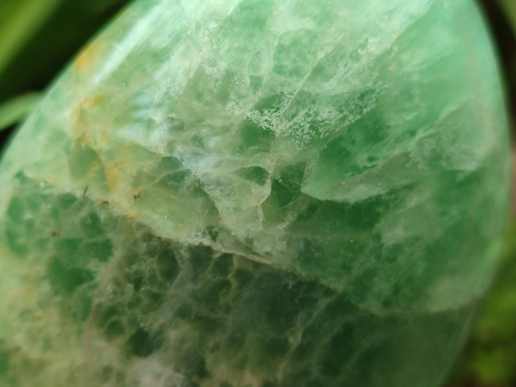 Polished Green Fluorite Standing Display Pieces x 3 From Madagascar - Toprock Gemstones and Minerals 