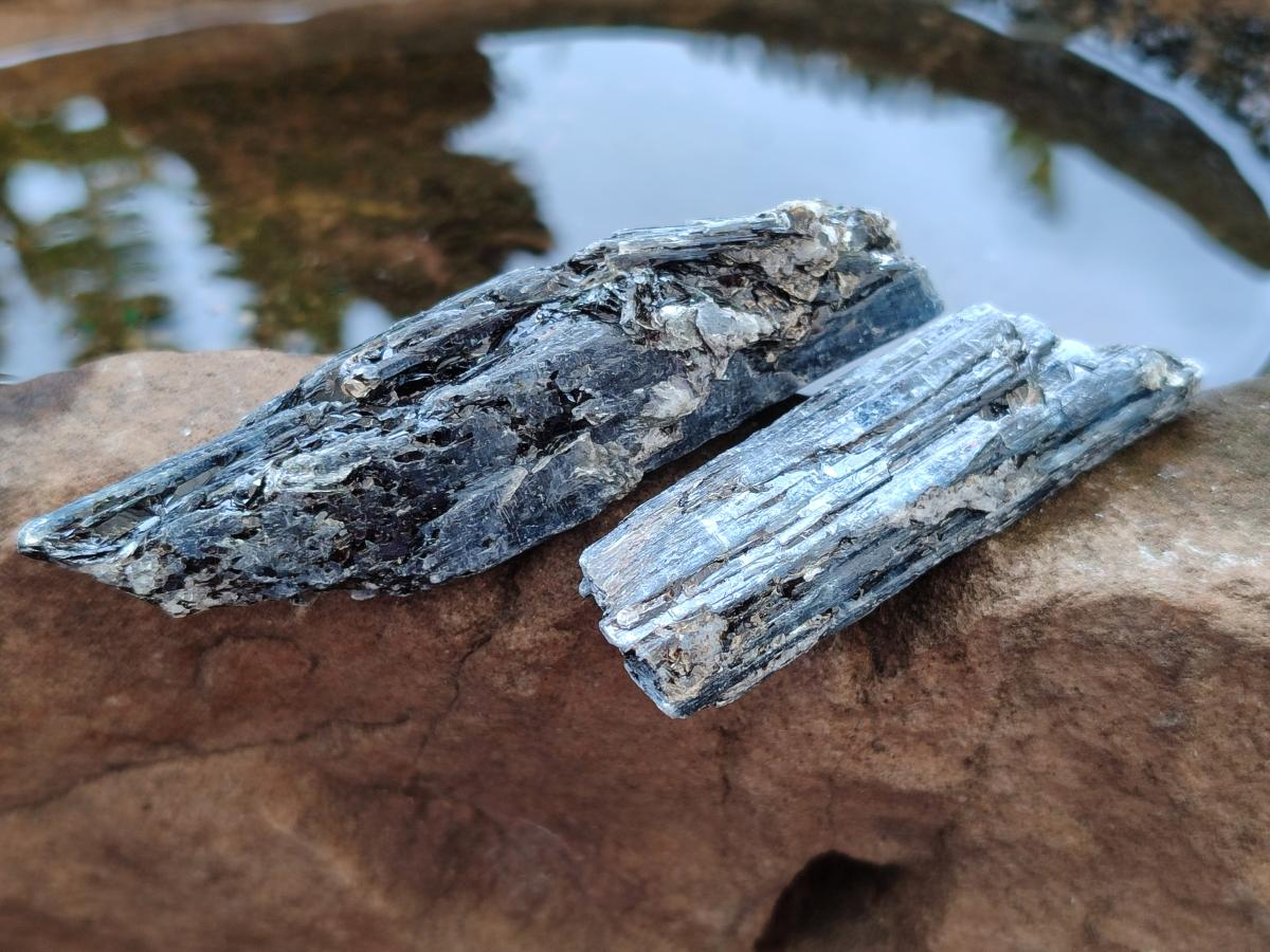 Natural Kyanite Blue Crystals x 1.4 Kg Lot From Karoi, Zimbabwe - Toprock Gemstones and Minerals 