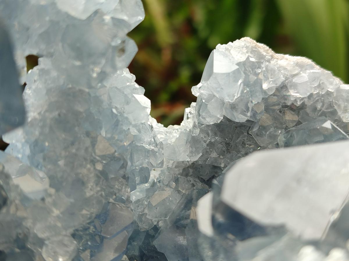 Natural Large Blue Celestite Geode Specimen x 1 From Sakoany, Madagascar - Toprock Gemstones and Minerals 