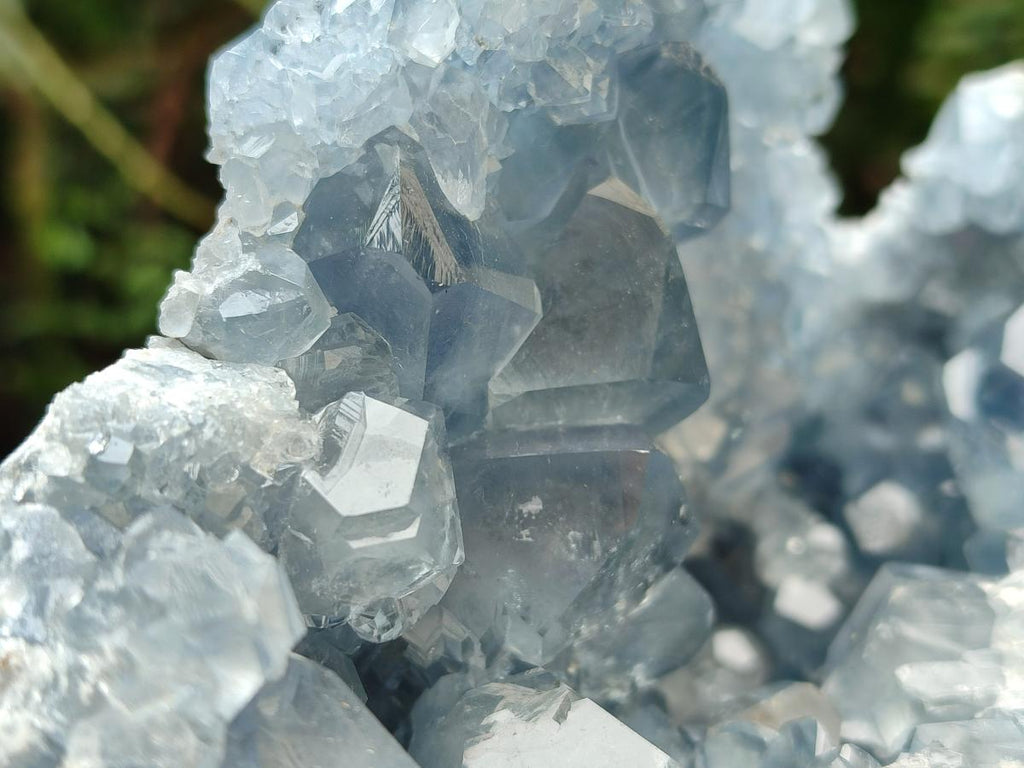Natural Large Blue Celestite Geode Specimen x 1 From Sakoany, Madagascar - Toprock Gemstones and Minerals 