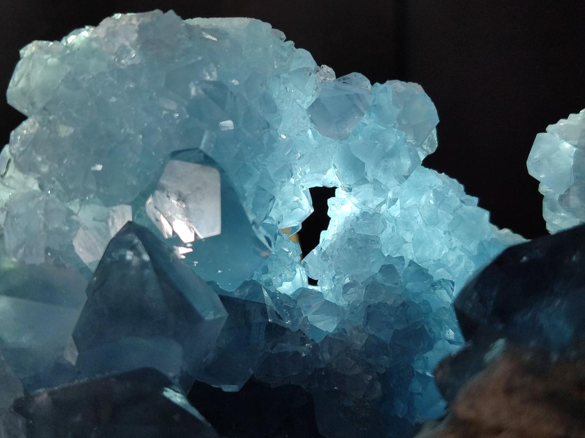 Natural Large Blue Celestite Geode Specimen x 1 From Sakoany, Madagascar - Toprock Gemstones and Minerals 