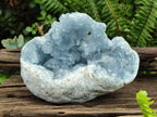 Natural Large Blue Celestite Geode Specimen x 1 From Sakoany, Madagascar - Toprock Gemstones and Minerals 