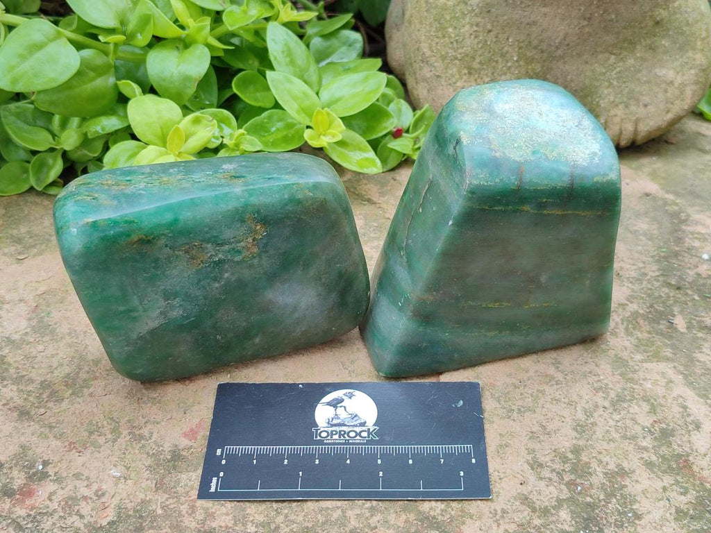 Polished Aventurine Free Forms x 5 From Zimbabwe - Toprock Gemstones and Minerals 
