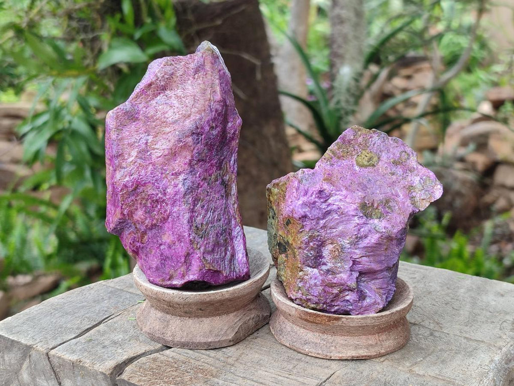 Natural Cobbed Stichtite Specimens x 12 From Barberton, South Africa - Toprock Gemstones and Minerals 