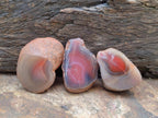 Polished One Side Red Shashe River Agate Nodules x 35 From Shashe River, Zimbabwe - Toprock Gemstones and Minerals 
