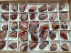 Polished One Side Red Shashe River Agate Nodules x 35 From Shashe River, Zimbabwe - Toprock Gemstones and Minerals 