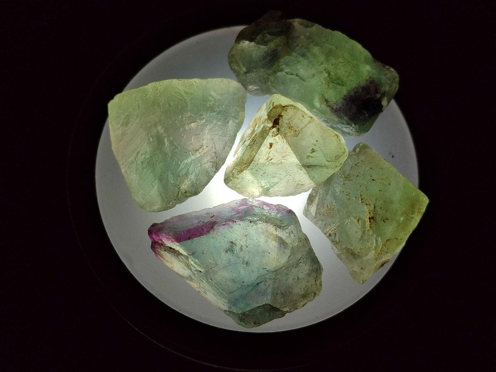 Natural Watermelon Fluorite Cobbed Specimens x 4.92 Kg Lot From Uis, Namibia - Toprock Gemstones and Minerals 