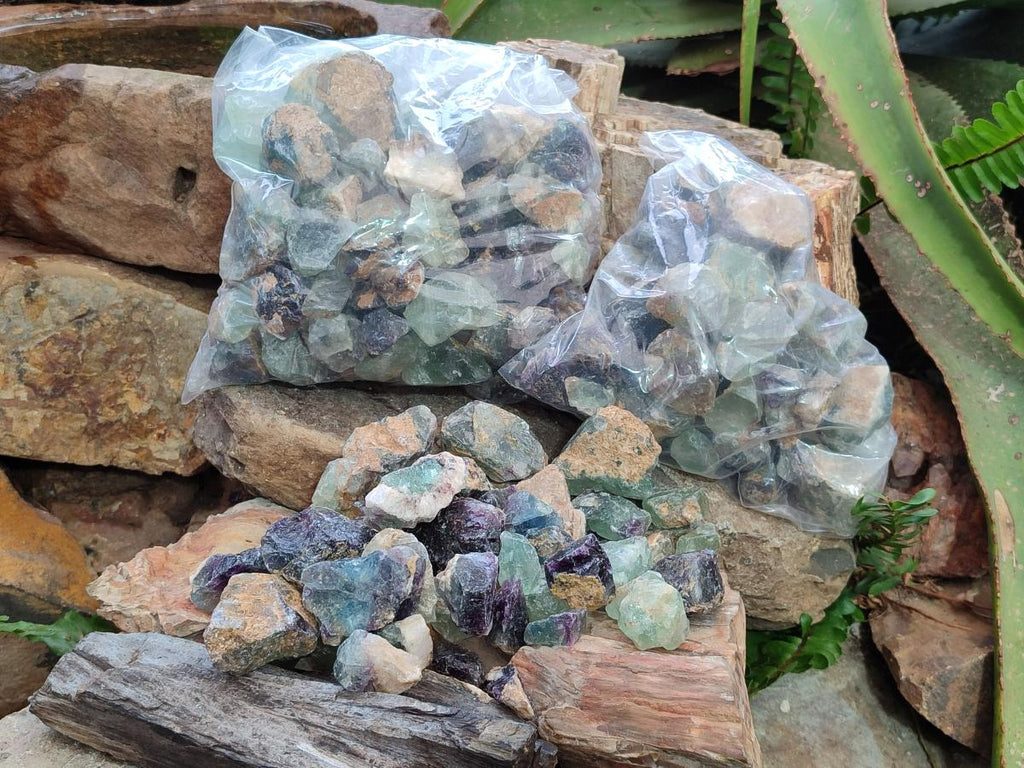 Natural Watermelon Fluorite Cobbed Specimens x 4.92 Kg Lot From Uis, Namibia - Toprock Gemstones and Minerals 
