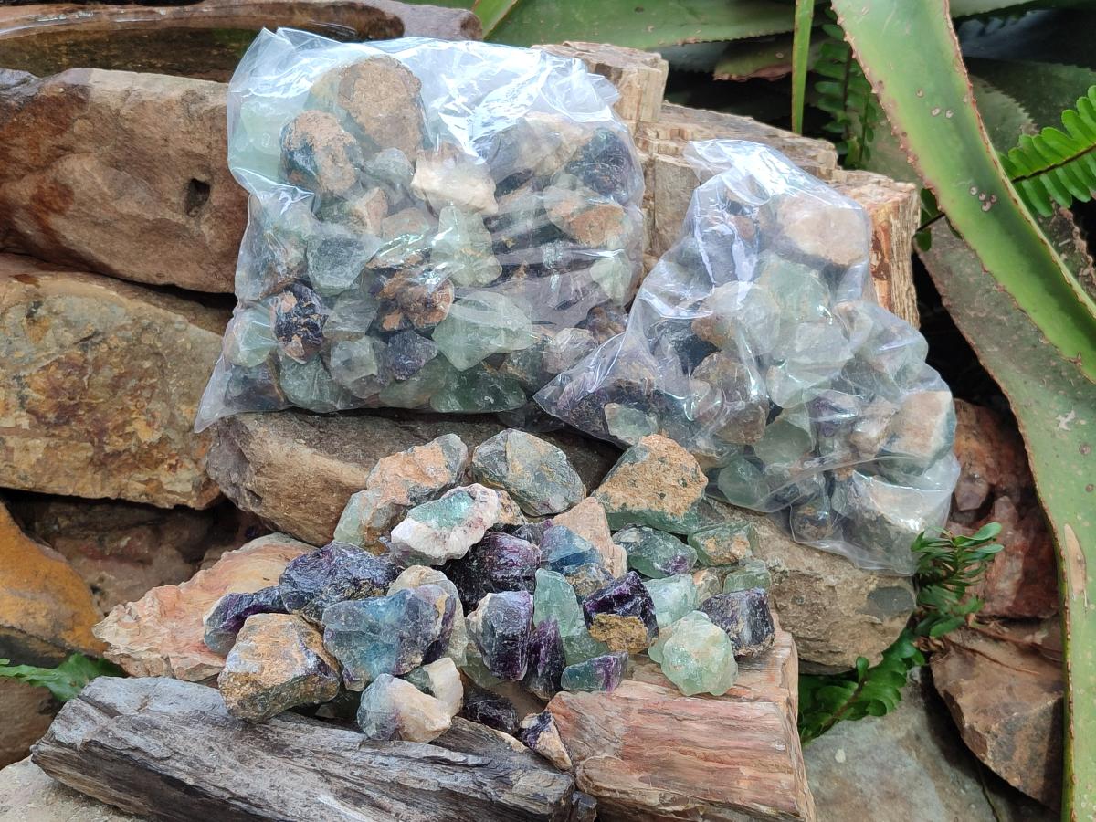 Natural Watermelon Fluorite Cobbed Specimens x 4.92 Kg Lot From Uis, Namibia - Toprock Gemstones and Minerals 