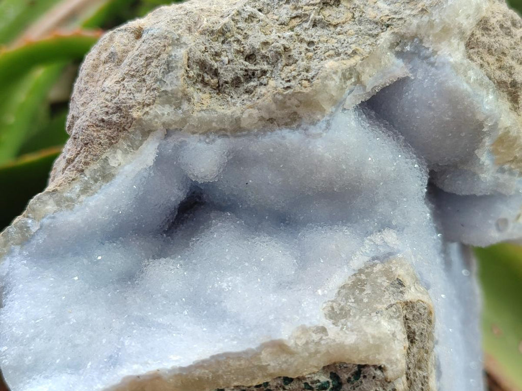 Natural Blue Lace Agate Specimens x 2 From Nsanje, Malawi - Toprock Gemstones and Minerals 