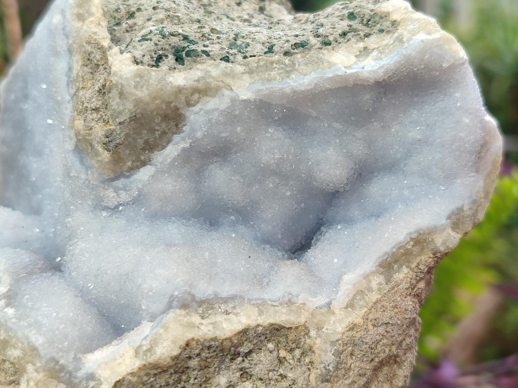 Natural Blue Lace Agate Specimens x 2 From Nsanje, Malawi - Toprock Gemstones and Minerals 