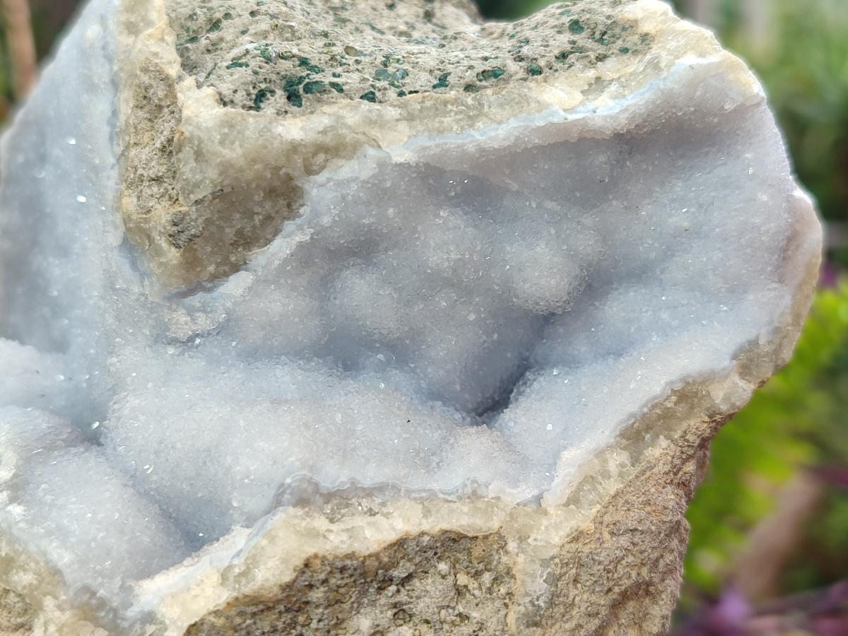 Natural Blue Lace Agate Specimens x 2 From Nsanje, Malawi - Toprock Gemstones and Minerals 