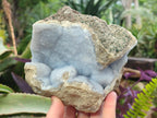 Natural Blue Lace Agate Specimens x 2 From Nsanje, Malawi - Toprock Gemstones and Minerals 