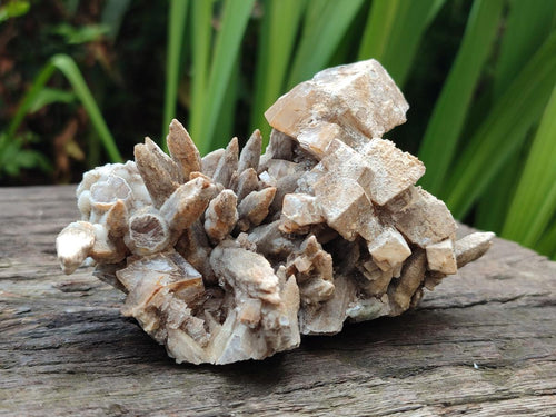 Natural Rhombohedral and Spearhead Calcite Specimens with Phosphorus Aragonite x 2 From Albert's Mountain, Lesotho - Toprock Gemstones and Minerals 