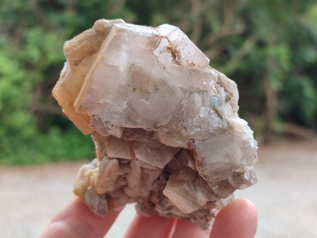 Natural Rhombohedral and Spearhead Calcite Specimens with Phosphorus Aragonite x 2 From Albert's Mountain, Lesotho - Toprock Gemstones and Minerals 