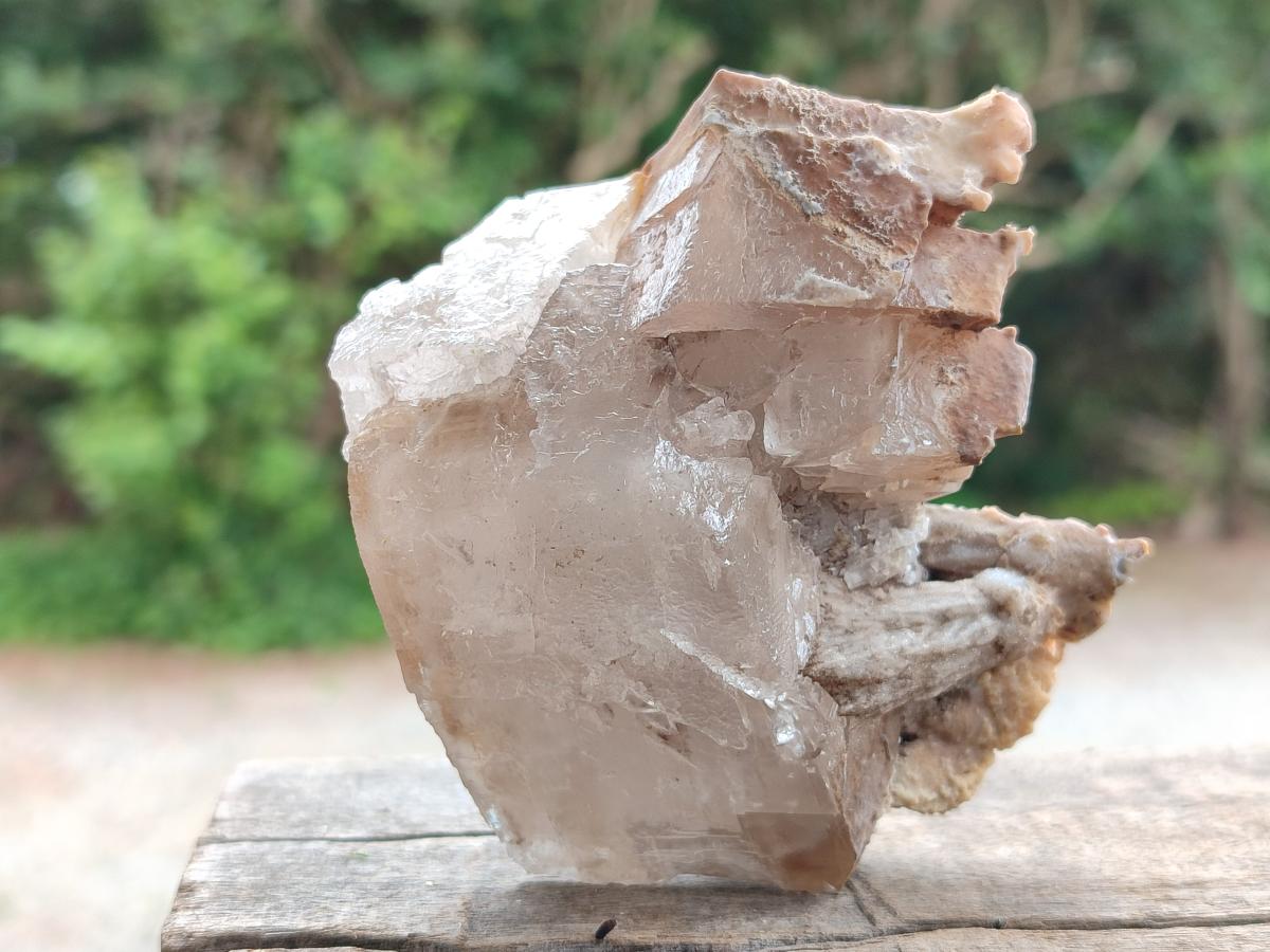 Natural Rhombohedral and Spearhead Calcite Specimens with Phosphorus Aragonite x 2 From Albert's Mountain, Lesotho - Toprock Gemstones and Minerals 