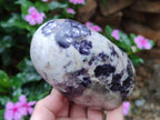 Polished Silver Leaf Lepidolite Standing Display Pieces x 3 From Zimbabwe - Toprock Gemstones and Minerals 