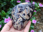 Polished Silver Leaf Lepidolite Standing Display Pieces x 3 From Zimbabwe - Toprock Gemstones and Minerals 