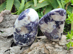 Polished Silver Leaf Lepidolite Standing Display Pieces x 3 From Zimbabwe - Toprock Gemstones and Minerals 