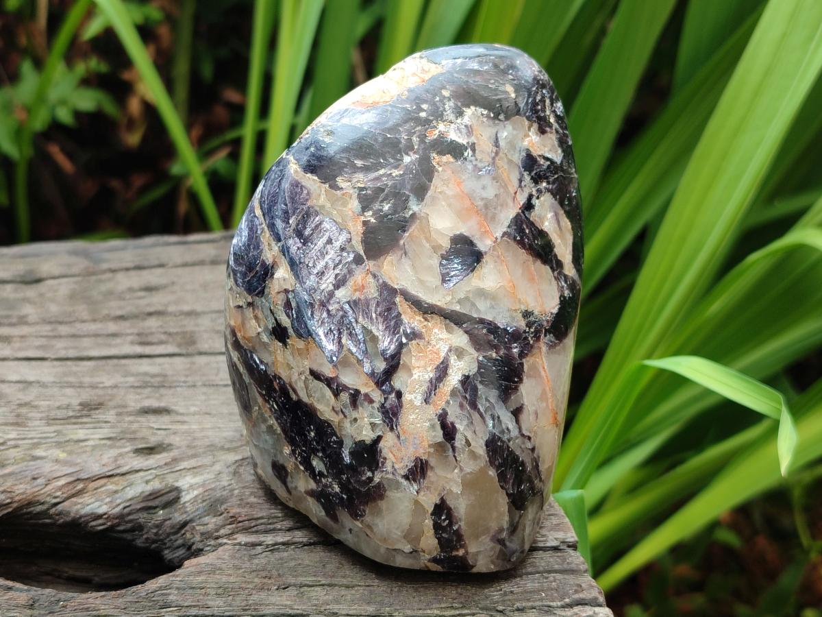 Polished Silver Leaf Lepidolite Standing Display Pieces x 3 From Zimbabwe - Toprock Gemstones and Minerals 