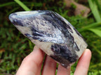Polished Silver Leaf Lepidolite Standing Display Pieces x 3 From Zimbabwe - Toprock Gemstones and Minerals 