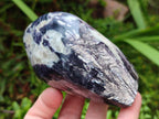 Polished Silver Leaf Lepidolite Standing Display Pieces x 3 From Zimbabwe - Toprock Gemstones and Minerals 