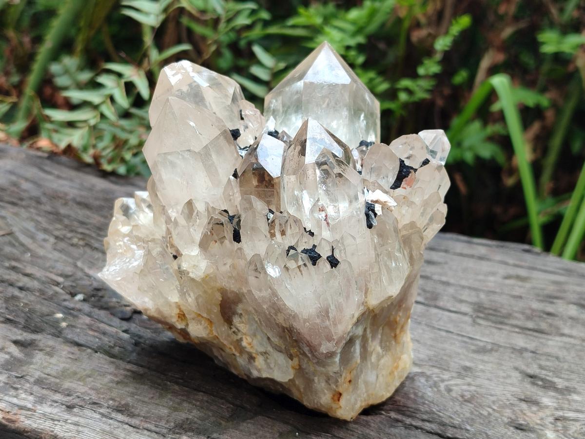 Natural Clear Luena Quartz Clusters x 2 From Luena, Congo - Toprock Gemstones and Minerals 