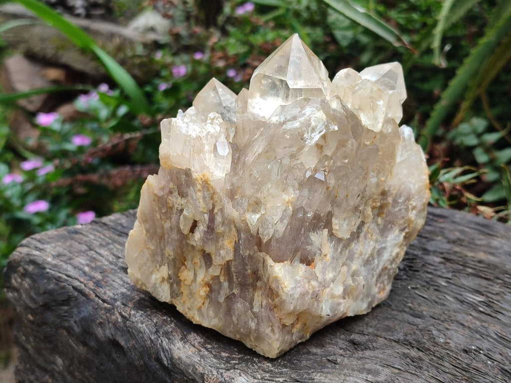Natural Clear Luena Quartz Clusters x 2 From Luena, Congo - Toprock Gemstones and Minerals 