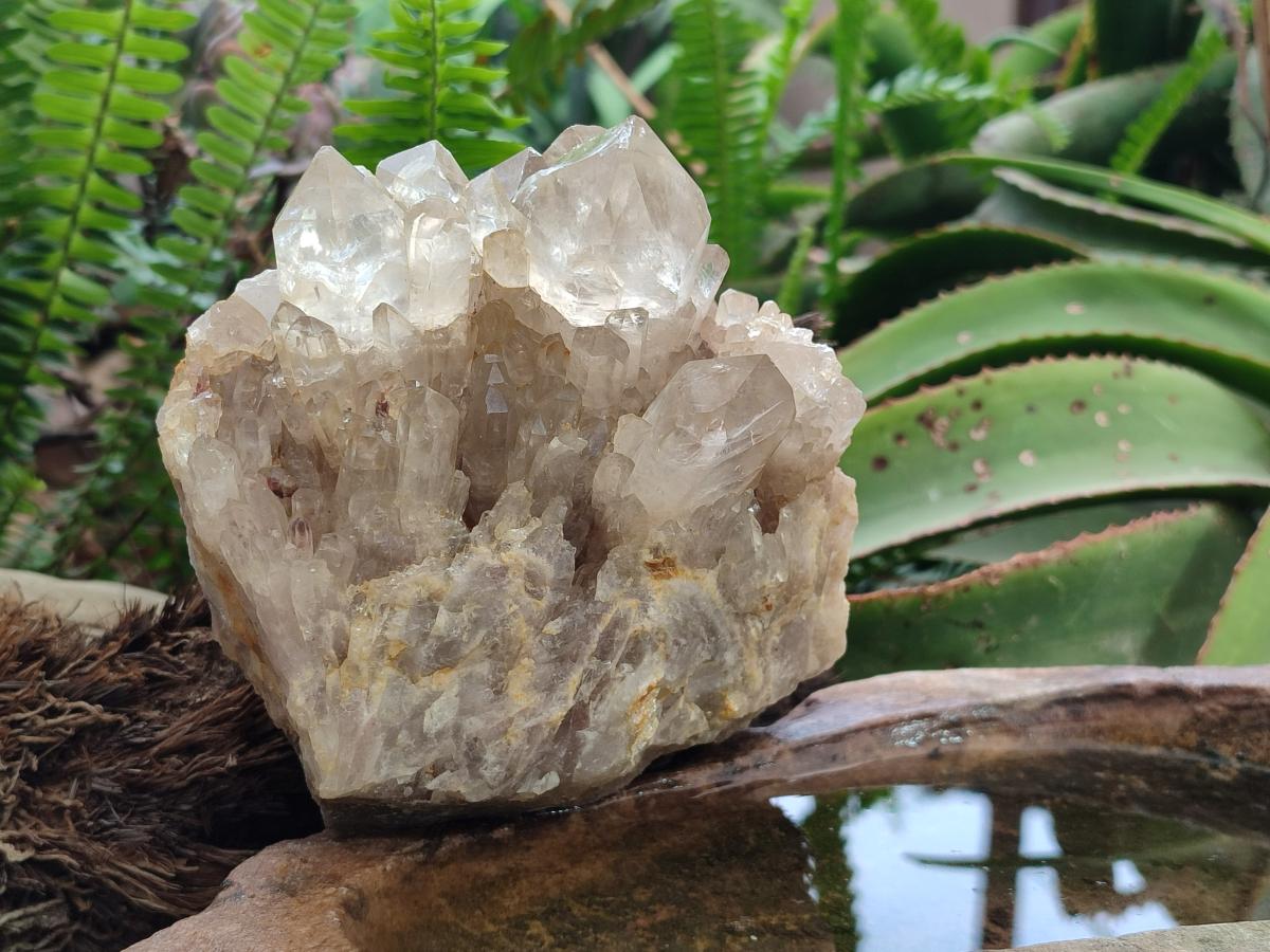 Natural Clear Luena Quartz Clusters x 2 From Luena, Congo - Toprock Gemstones and Minerals 