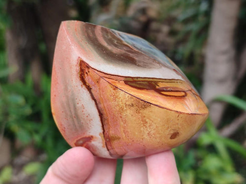 Polished Polychrome Jasper Flames x 6 From Androka, Madagascar - Toprock Gemstones and Minerals 