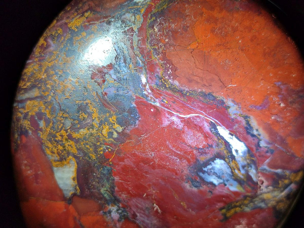 Polished and Natural Red Jasper Standing Display Pieces x 3 From Madagascar - Toprock Gemstones and Minerals 