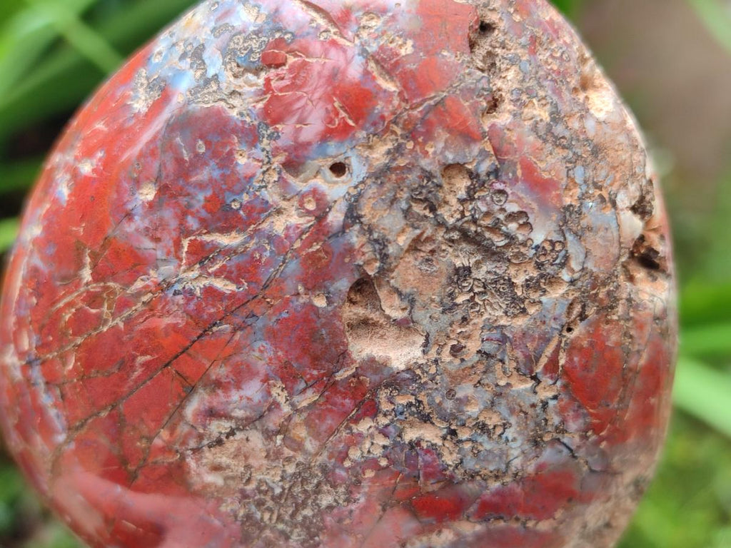 Polished and Natural Red Jasper Standing Display Pieces x 3 From Madagascar - Toprock Gemstones and Minerals 