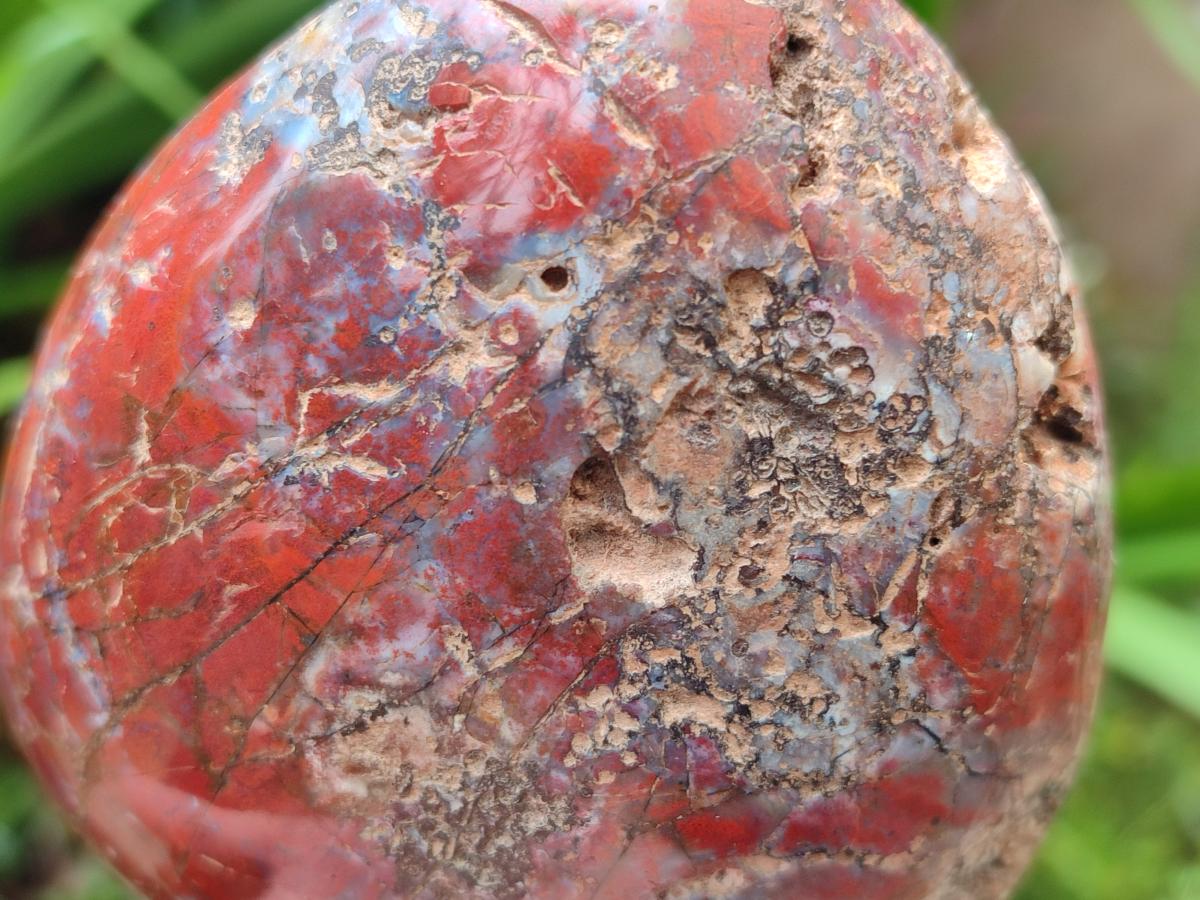 Polished and Natural Red Jasper Standing Display Pieces x 3 From Madagascar - Toprock Gemstones and Minerals 