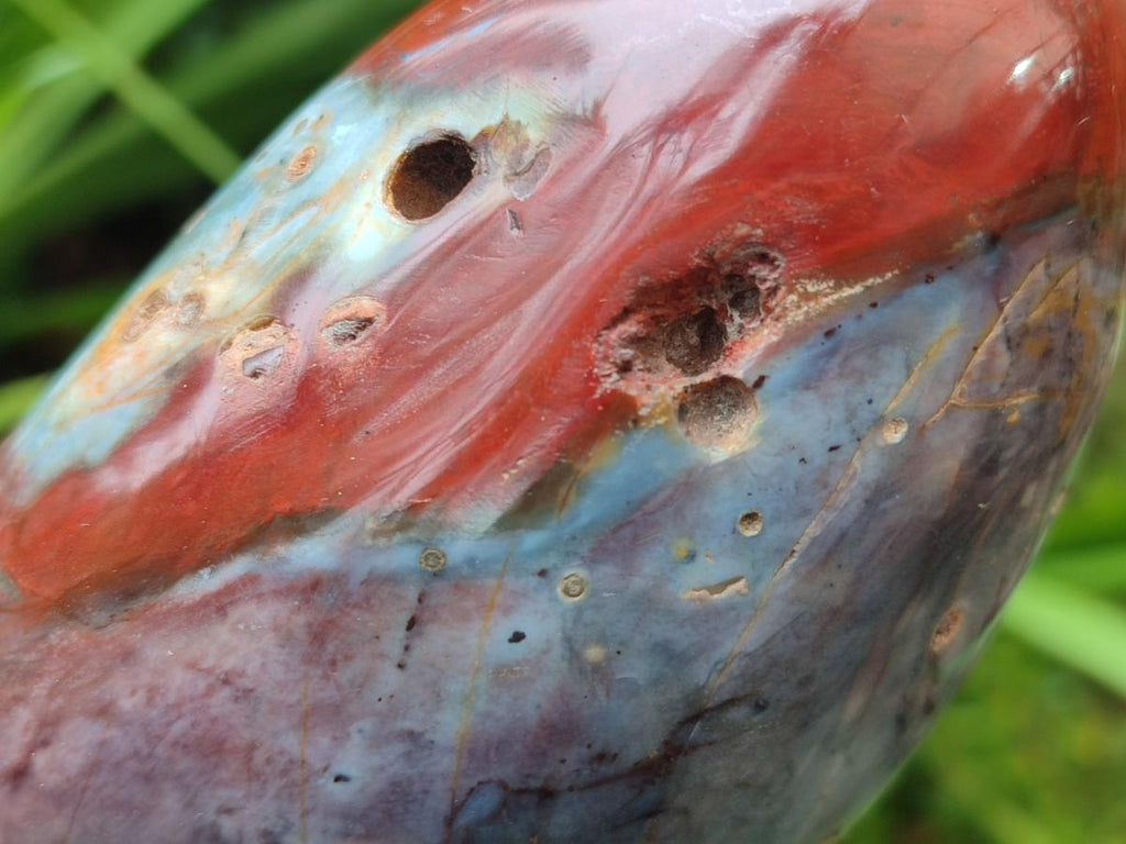 Polished and Natural Red Jasper Standing Display Pieces x 3 From Madagascar - Toprock Gemstones and Minerals 